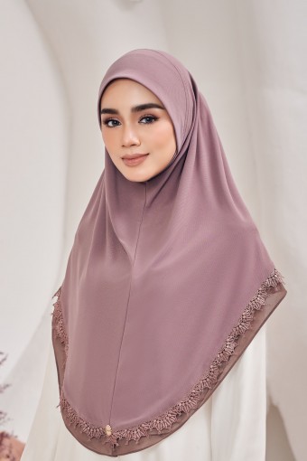 (AS-IS) Indah Tudung Sarung in Berry
